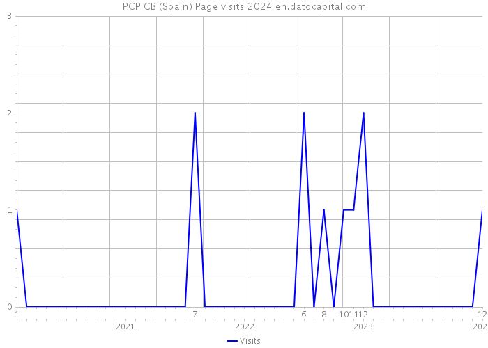 PCP CB (Spain) Page visits 2024 
