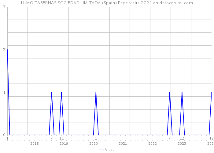 LUMO TABERNAS SOCIEDAD LIMITADA (Spain) Page visits 2024 