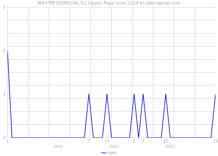 MASTER ESSENCIAL S.L (Spain) Page visits 2024 
