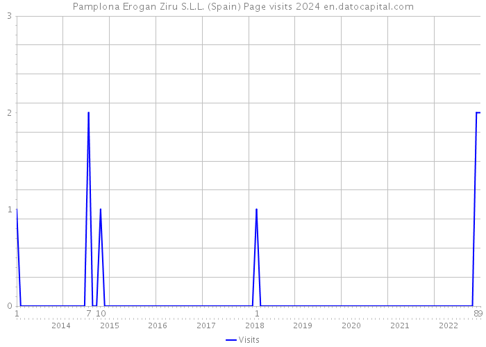 Pamplona Erogan Ziru S.L.L. (Spain) Page visits 2024 