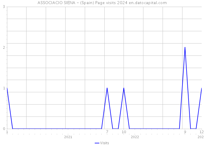 ASSOCIACIO SIENA - (Spain) Page visits 2024 
