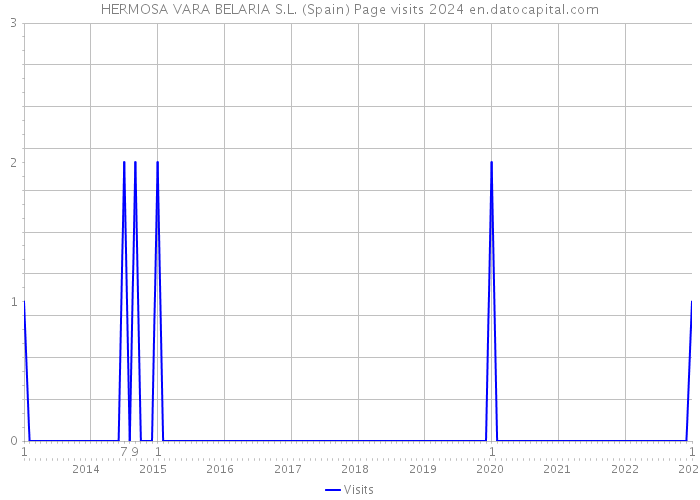 HERMOSA VARA BELARIA S.L. (Spain) Page visits 2024 