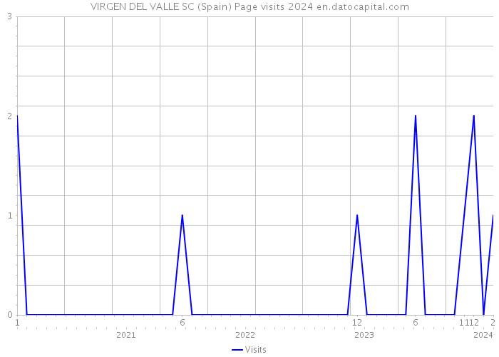 VIRGEN DEL VALLE SC (Spain) Page visits 2024 