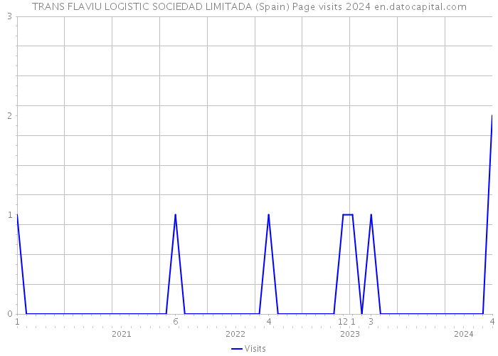 TRANS FLAVIU LOGISTIC SOCIEDAD LIMITADA (Spain) Page visits 2024 