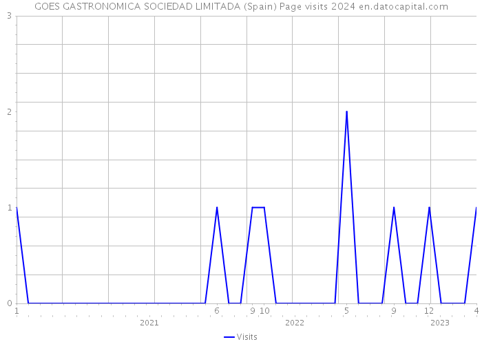 GOES GASTRONOMICA SOCIEDAD LIMITADA (Spain) Page visits 2024 