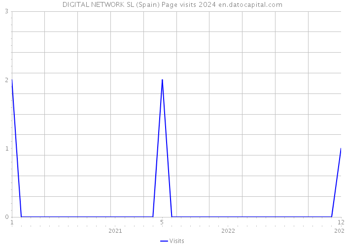 DIGITAL NETWORK SL (Spain) Page visits 2024 