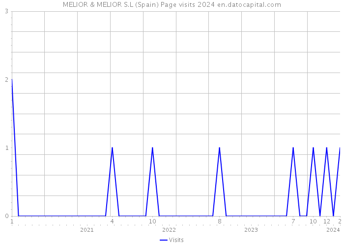 MELIOR & MELIOR S.L (Spain) Page visits 2024 