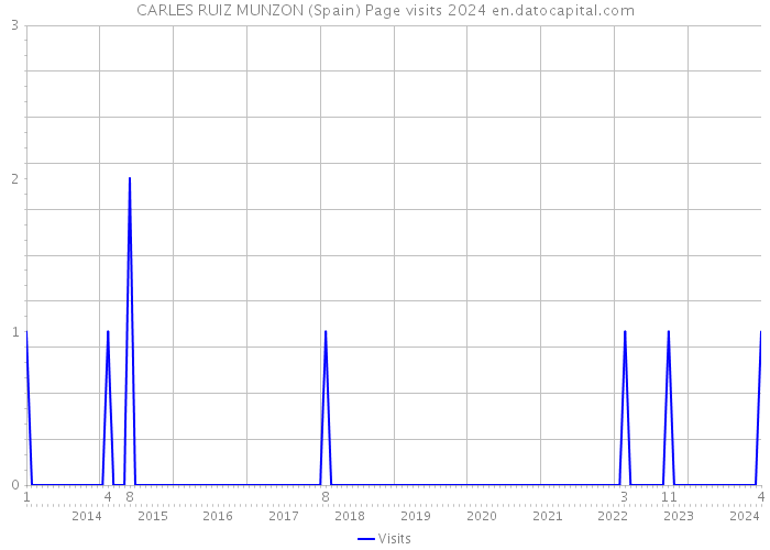 CARLES RUIZ MUNZON (Spain) Page visits 2024 