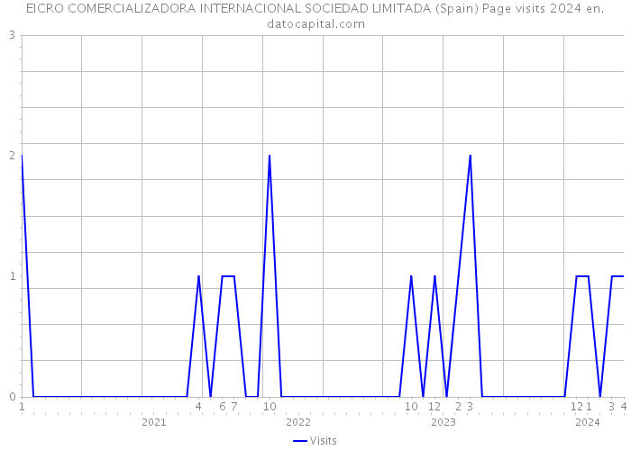 EICRO COMERCIALIZADORA INTERNACIONAL SOCIEDAD LIMITADA (Spain) Page visits 2024 