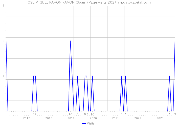 JOSE MIGUEL PAVON PAVON (Spain) Page visits 2024 