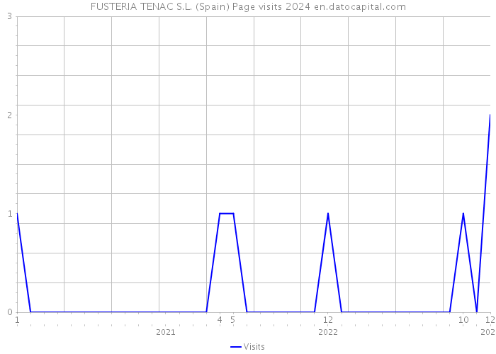 FUSTERIA TENAC S.L. (Spain) Page visits 2024 