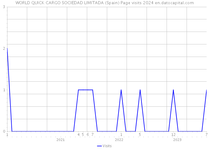 WORLD QUICK CARGO SOCIEDAD LIMITADA (Spain) Page visits 2024 