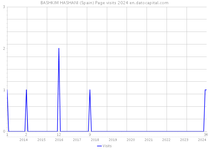 BASHKIM HASHANI (Spain) Page visits 2024 