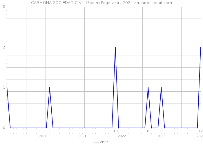 CARMONA SOCIEDAD CIVIL (Spain) Page visits 2024 