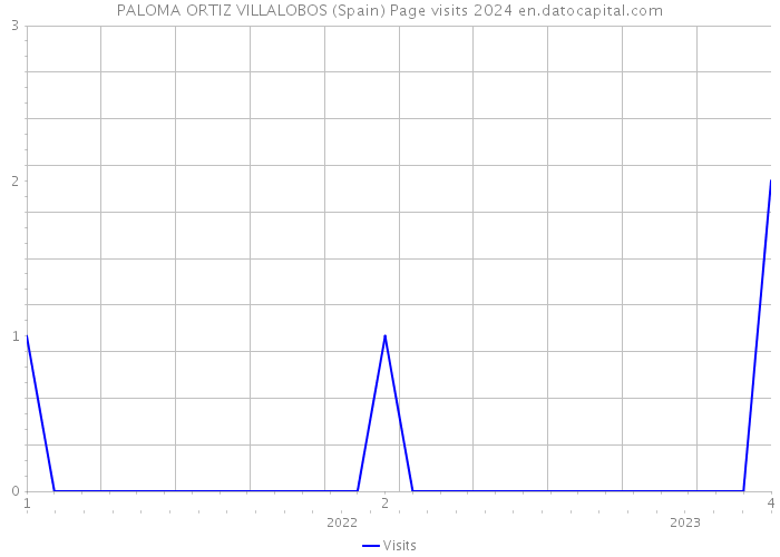 PALOMA ORTIZ VILLALOBOS (Spain) Page visits 2024 