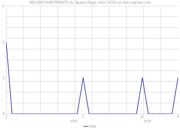 SECURE INVESTMENTS SL (Spain) Page visits 2024 