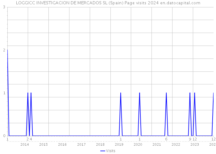 LOGGICC INVESTIGACION DE MERCADOS SL (Spain) Page visits 2024 