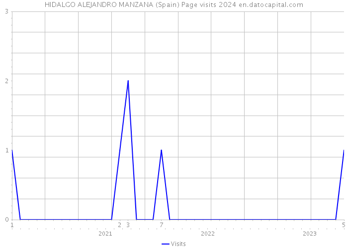 HIDALGO ALEJANDRO MANZANA (Spain) Page visits 2024 