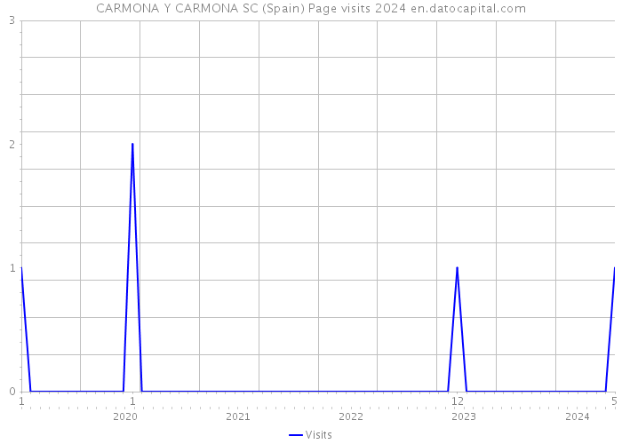 CARMONA Y CARMONA SC (Spain) Page visits 2024 