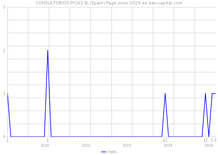 CONSULTORIOS PICAS SL (Spain) Page visits 2024 
