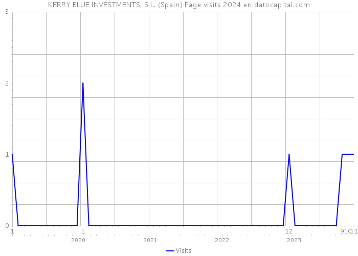 KERRY BLUE INVESTMENTS, S.L. (Spain) Page visits 2024 