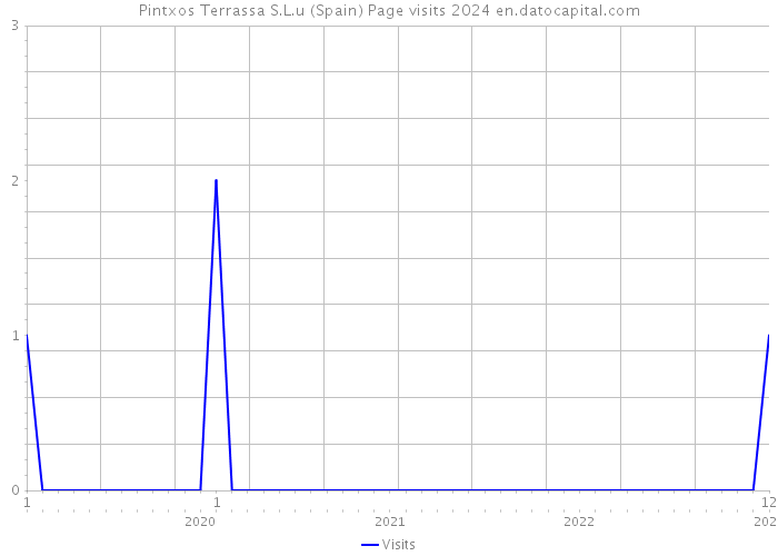 Pintxos Terrassa S.L.u (Spain) Page visits 2024 