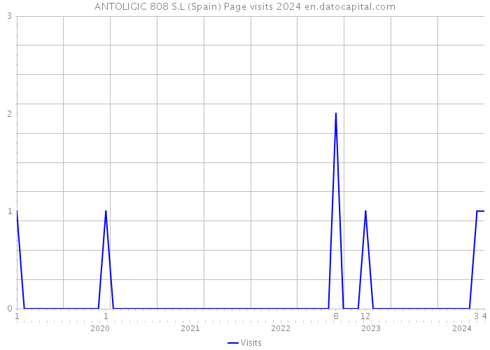 ANTOLIGIC 808 S.L (Spain) Page visits 2024 
