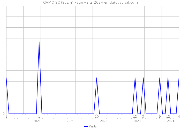 GAMO SC (Spain) Page visits 2024 
