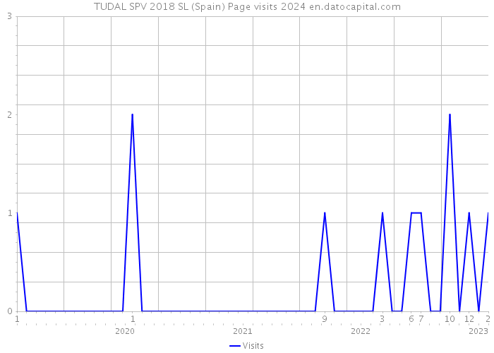 TUDAL SPV 2018 SL (Spain) Page visits 2024 
