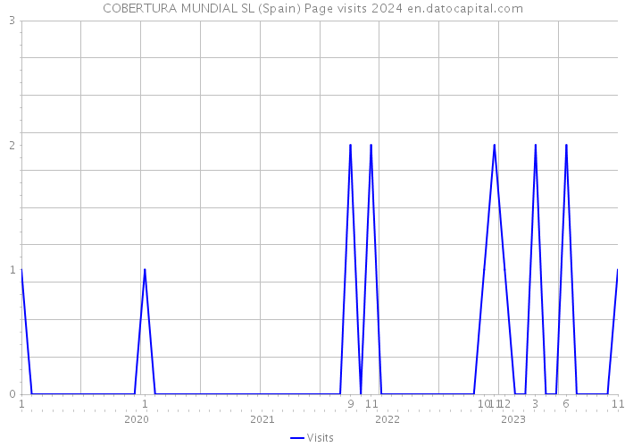 COBERTURA MUNDIAL SL (Spain) Page visits 2024 