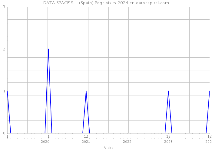 DATA SPACE S.L. (Spain) Page visits 2024 