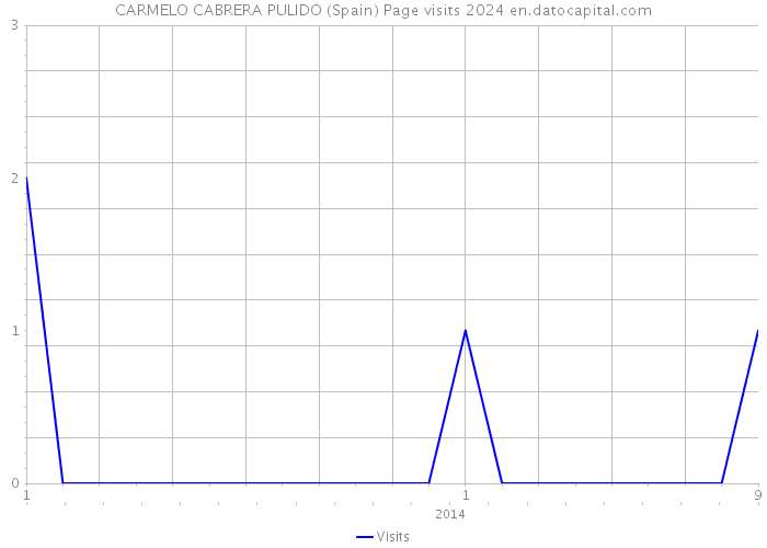 CARMELO CABRERA PULIDO (Spain) Page visits 2024 