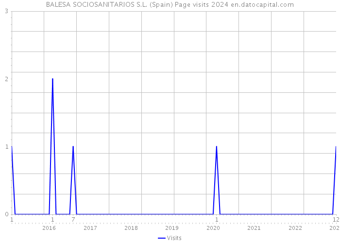 BALESA SOCIOSANITARIOS S.L. (Spain) Page visits 2024 