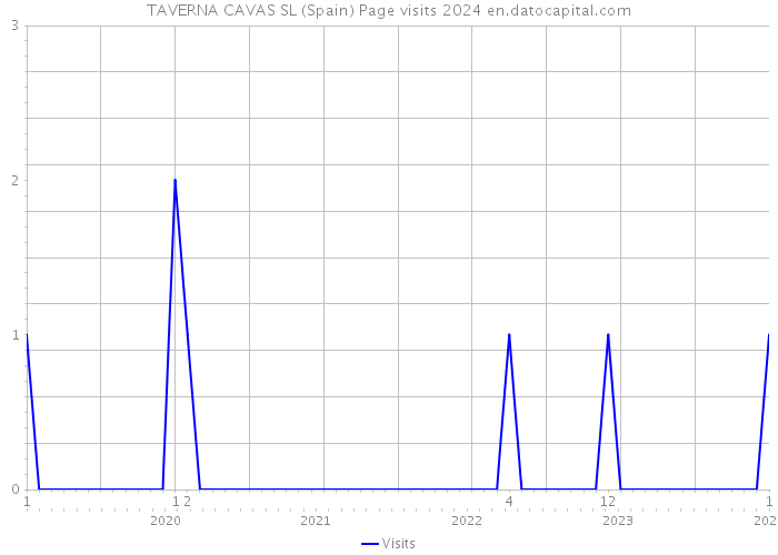 TAVERNA CAVAS SL (Spain) Page visits 2024 