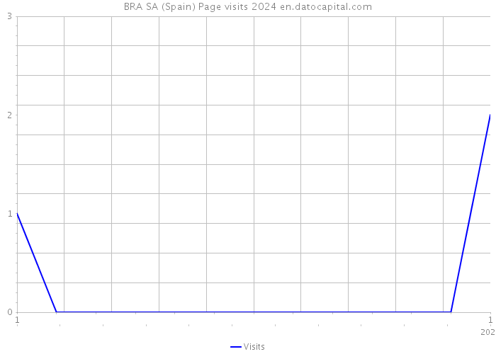 BRA SA (Spain) Page visits 2024 