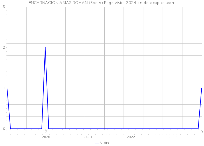 ENCARNACION ARIAS ROMAN (Spain) Page visits 2024 