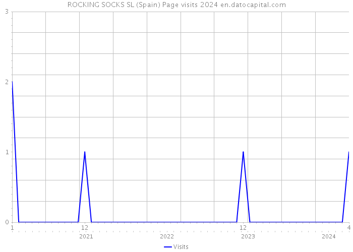 ROCKING SOCKS SL (Spain) Page visits 2024 