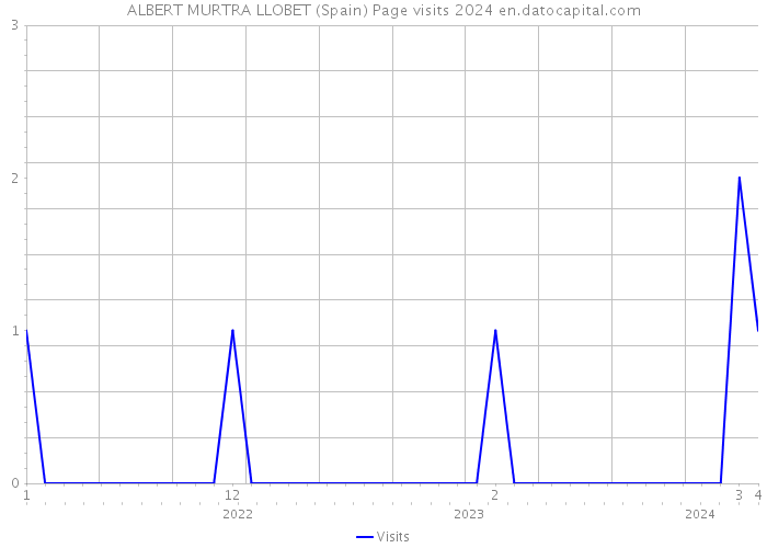 ALBERT MURTRA LLOBET (Spain) Page visits 2024 