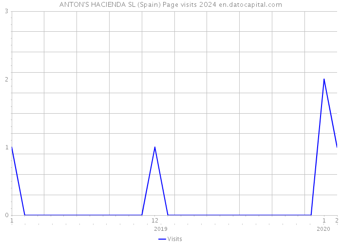 ANTON'S HACIENDA SL (Spain) Page visits 2024 