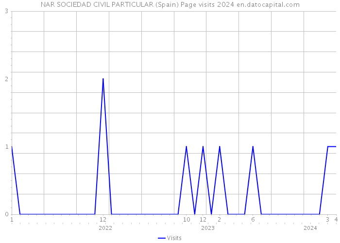 NAR SOCIEDAD CIVIL PARTICULAR (Spain) Page visits 2024 