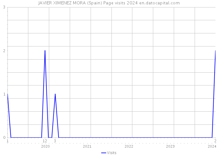 JAVIER XIMENEZ MORA (Spain) Page visits 2024 