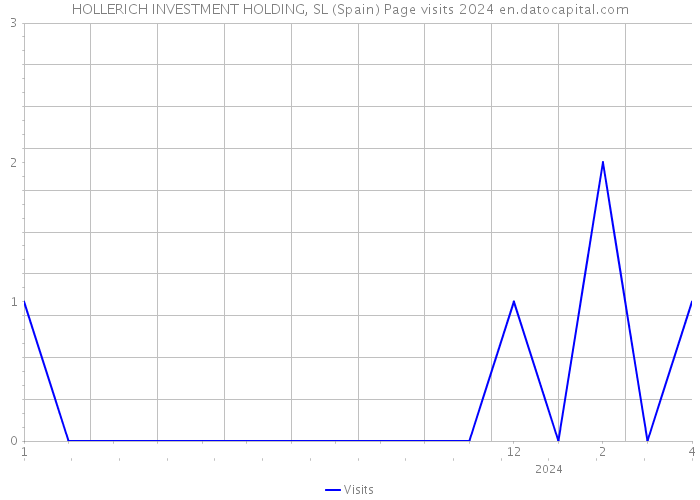 HOLLERICH INVESTMENT HOLDING, SL (Spain) Page visits 2024 