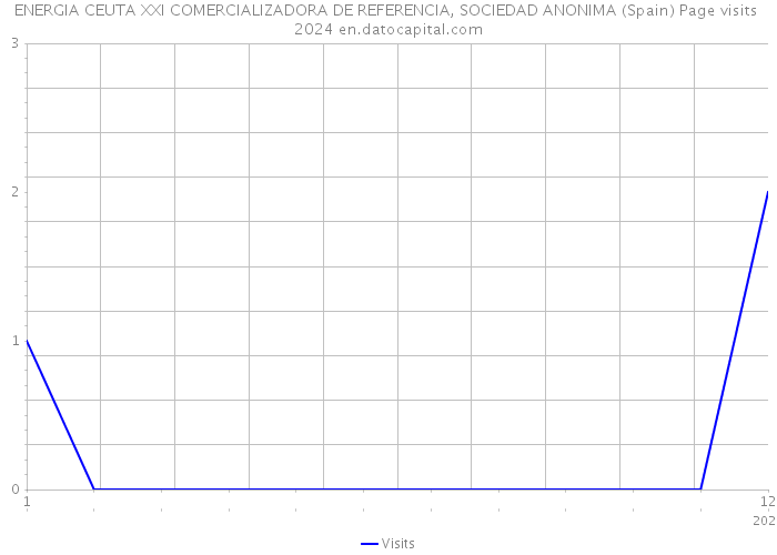 ENERGIA CEUTA XXI COMERCIALIZADORA DE REFERENCIA, SOCIEDAD ANONIMA (Spain) Page visits 2024 