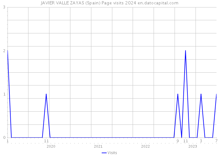 JAVIER VALLE ZAYAS (Spain) Page visits 2024 