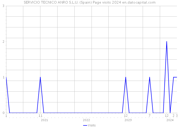 SERVICIO TECNICO ANRO S.L.U. (Spain) Page visits 2024 