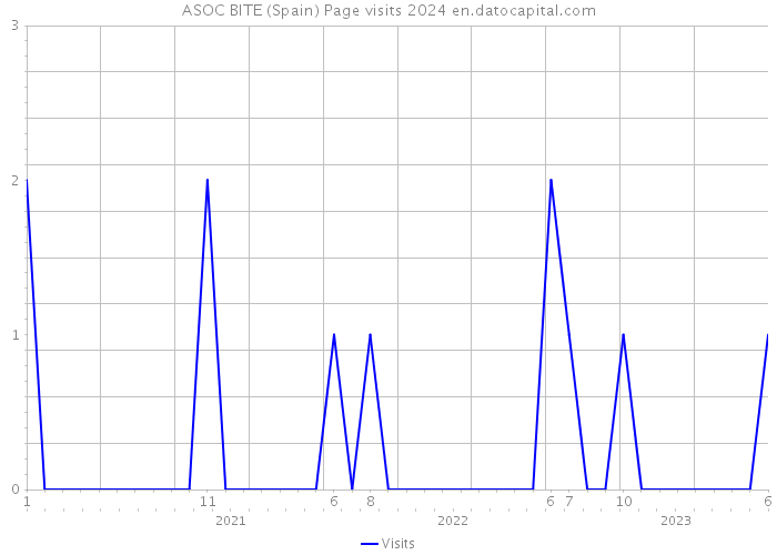 ASOC BITE (Spain) Page visits 2024 