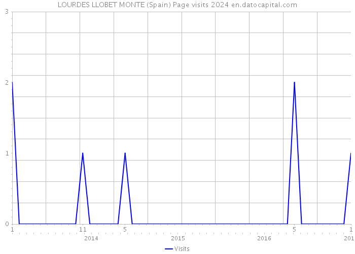 LOURDES LLOBET MONTE (Spain) Page visits 2024 