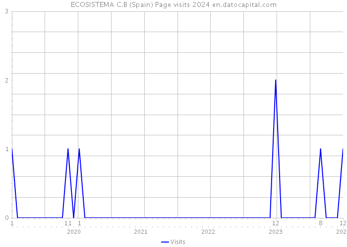 ECOSISTEMA C.B (Spain) Page visits 2024 