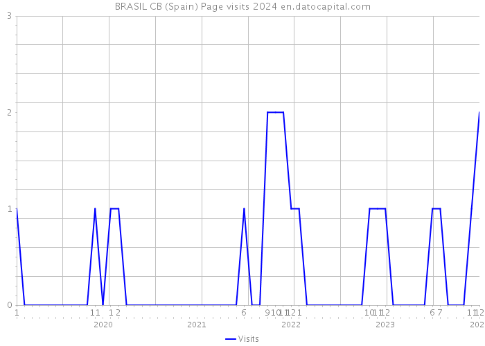 BRASIL CB (Spain) Page visits 2024 