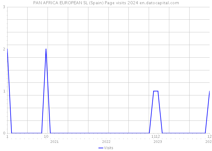 PAN AFRICA EUROPEAN SL (Spain) Page visits 2024 